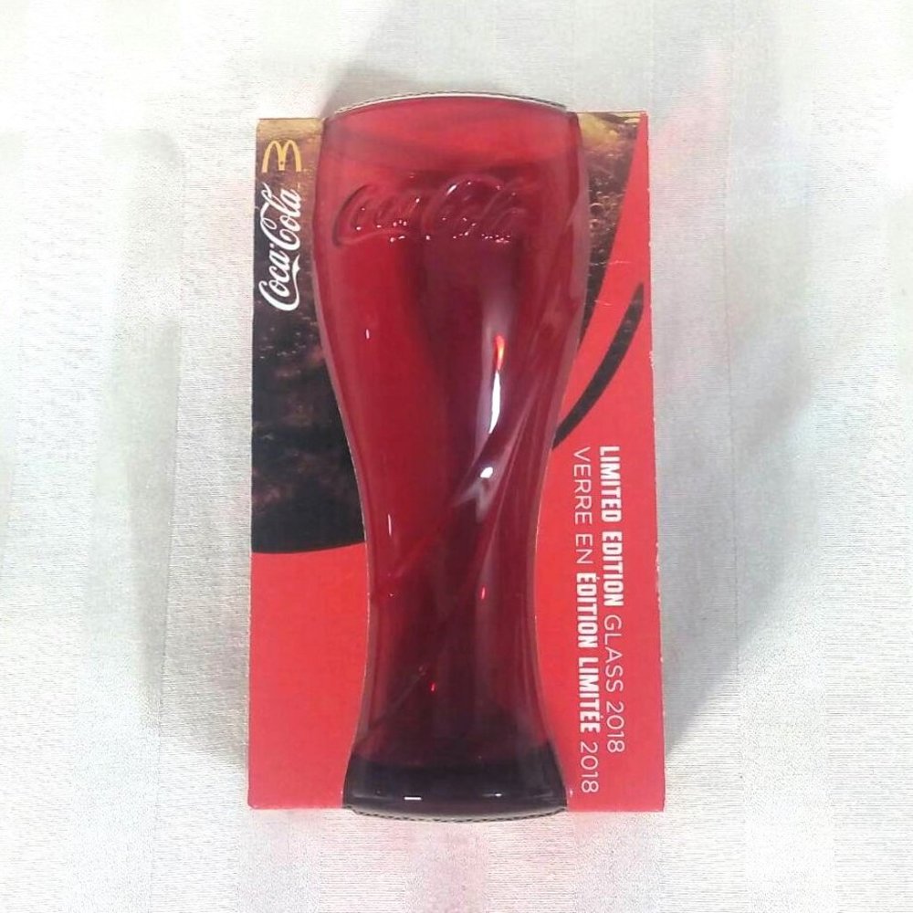 McDonald's Limited Edition 2018 Red Coca-Cola Glass